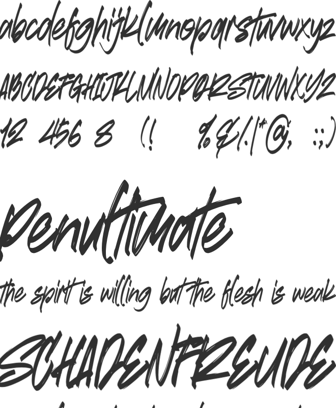 Stand Alone font preview