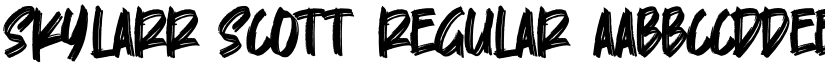 Skylarr Scott font download
