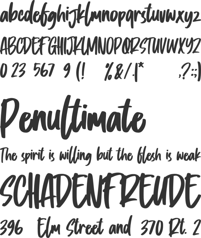 Problem Solver font preview