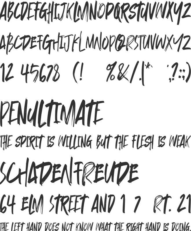 Offstages font preview