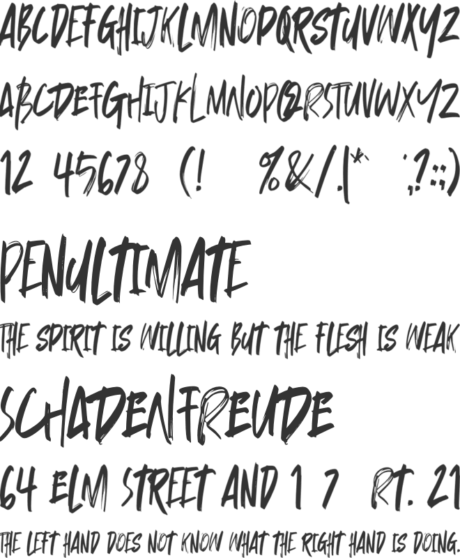 Offstages font preview