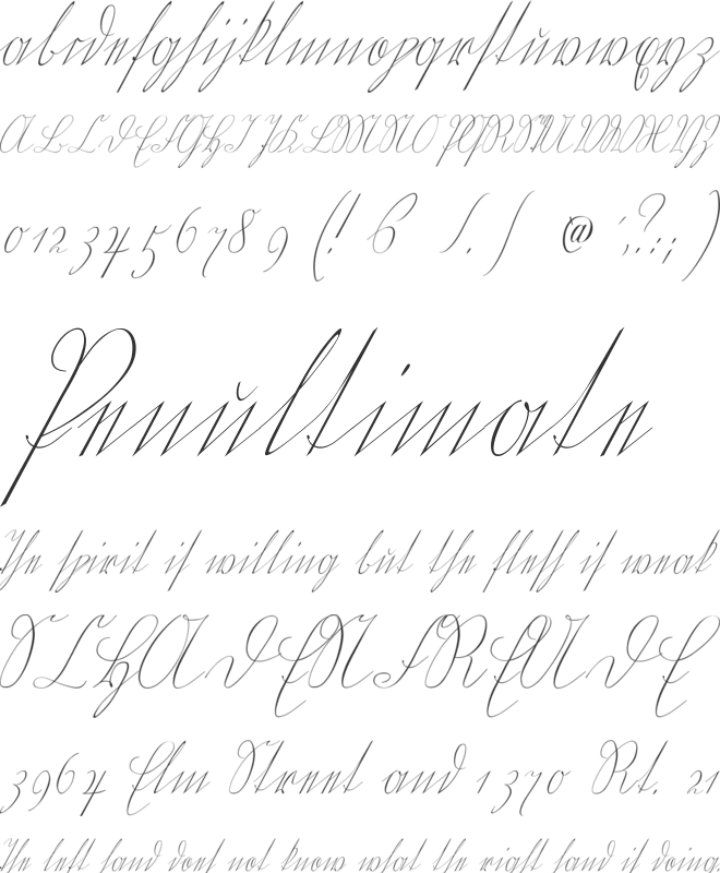 Wiegel Kurrent font preview