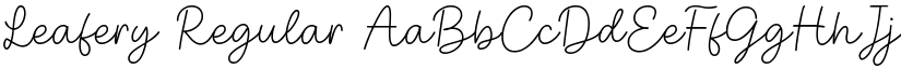 Leafery Regular font