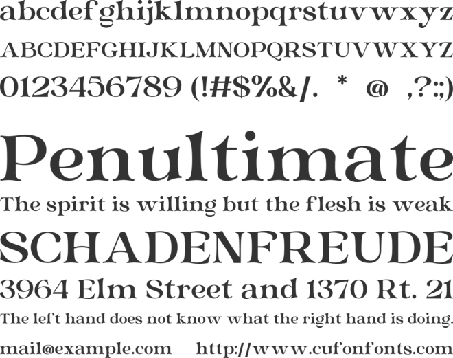 Spidro Marley Free Version font preview