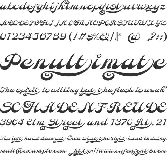 Hoky Mint font preview