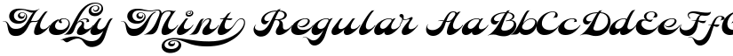 Hoky Mint Regular font