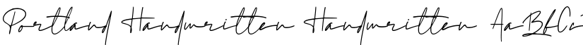 Portland Handwritten Handwritten font