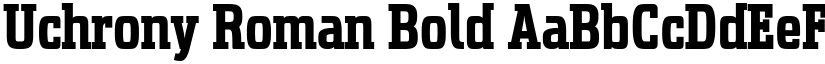 Uchrony Roman Bold font
