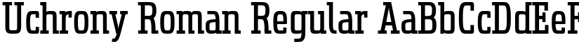 Uchrony Roman Regular font