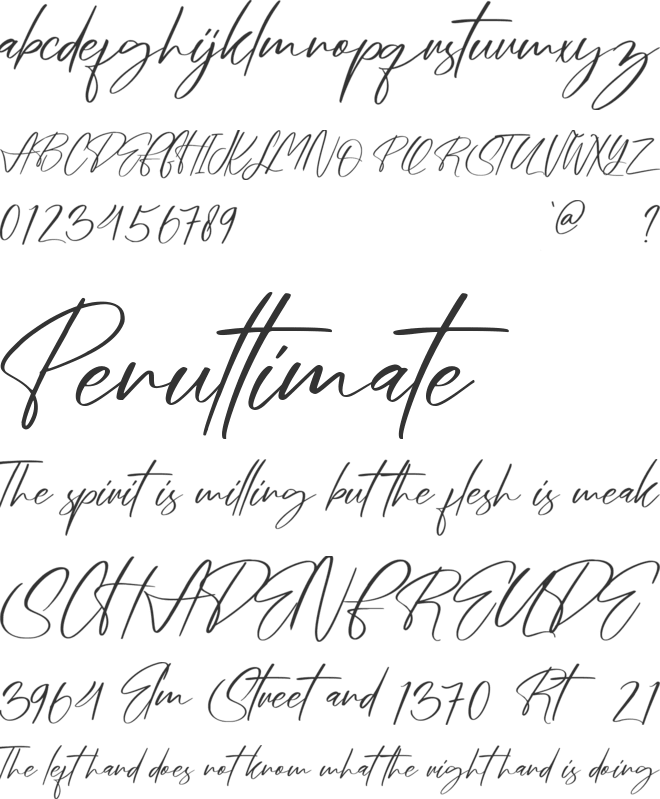 Stand Fallen font preview