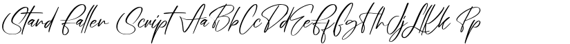 Stand Fallen Script font