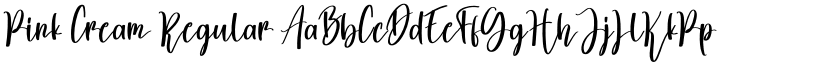Pink Cream Regular font