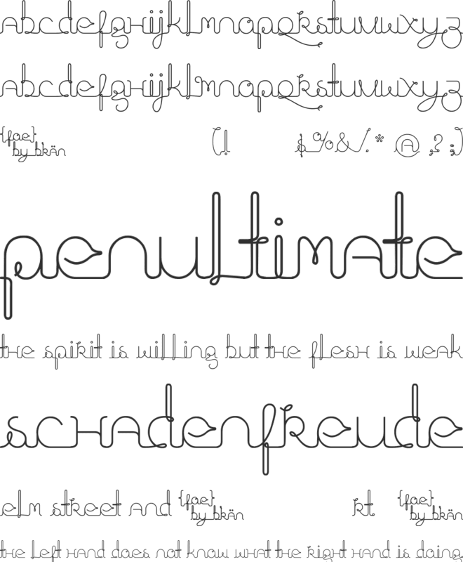 Fragments of Eter font preview