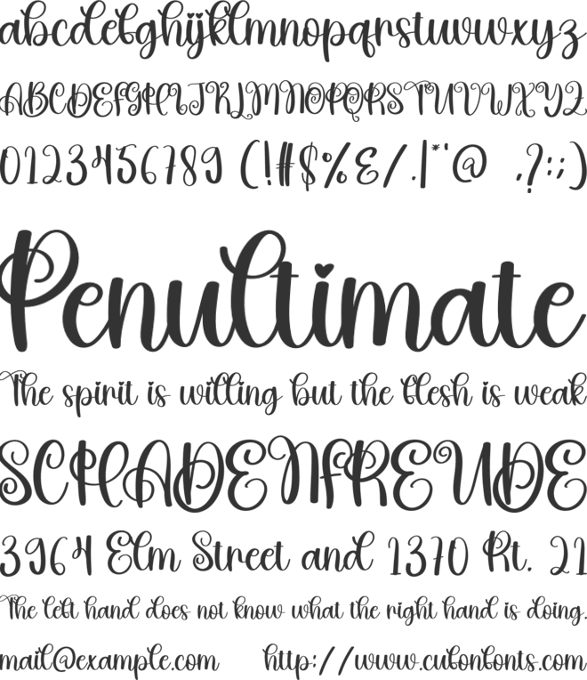 Restie font preview