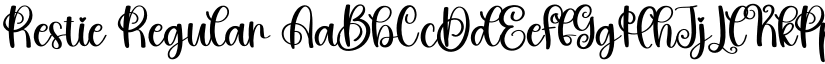Restie Regular font
