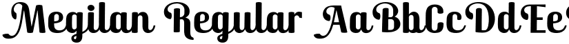 Megilan Regular font