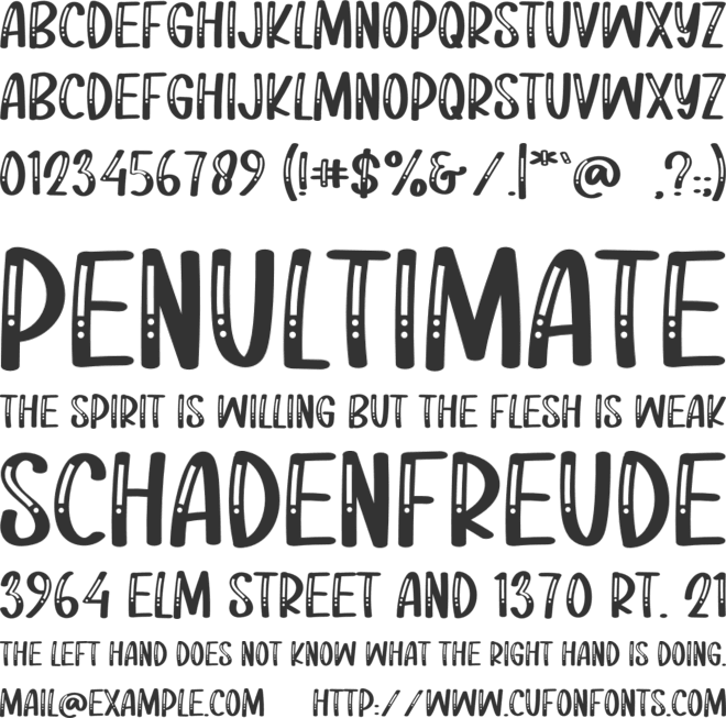 Pink Acapella font preview