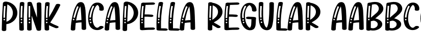 Pink Acapella Regular font