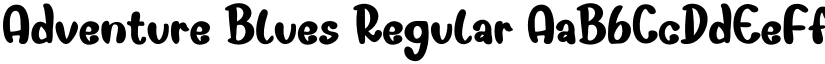 Adventure Blues Regular font