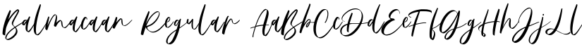 Balmacaan Regular font
