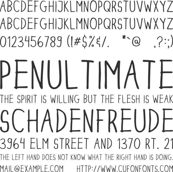 Dinski Casual Condensed font preview