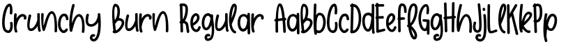 Crunchy Burn Regular font