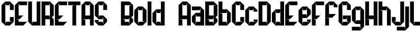 CEURETAS Bold font