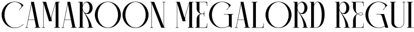 CAMAROON MEGALORD font download
