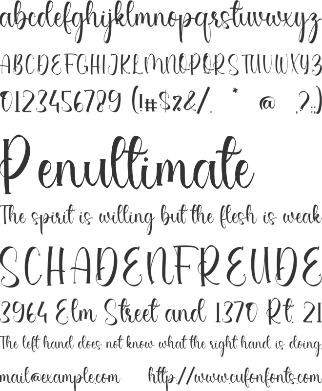 Happy Children font preview