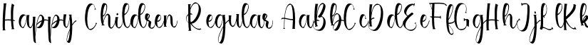 Happy Children Regular font