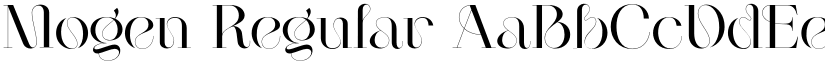 Mogen Regular font