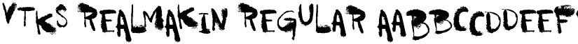 vtks REALMAKIN Regular font