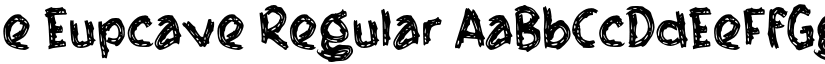 e Eupcave Regular font