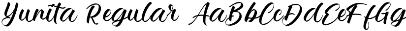 Yunita font download