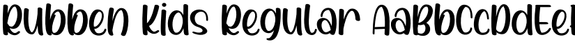 Rubben Kids Regular font