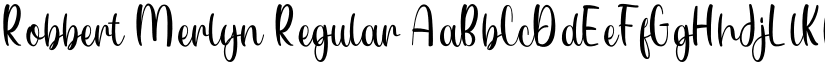 Robbert Merlyn Regular font