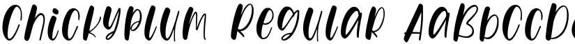 Chickyplum Regular font