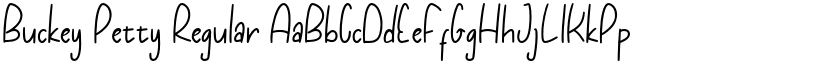 Buckey Petty font download