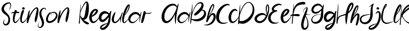Stinson Regular font