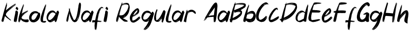 Kikola Nafi Regular font