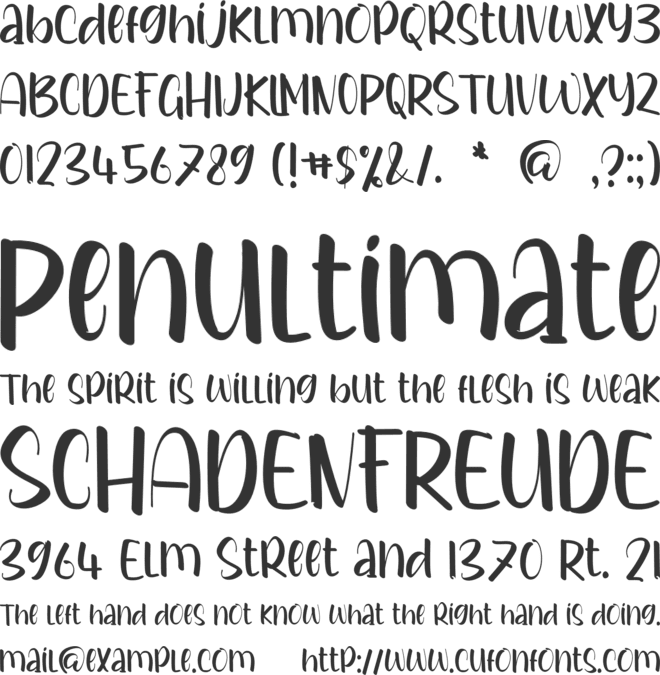 Smart Kids font preview