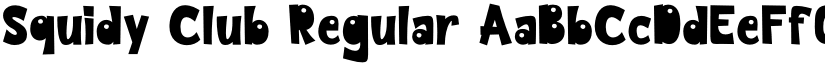 Squidy Club Regular font