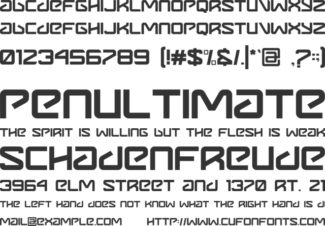 Metavers font preview