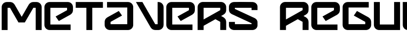 Metavers Regular font