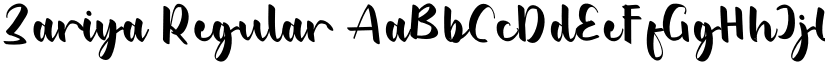 Zariya Regular font