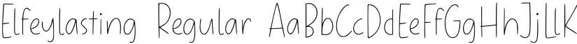 Elfeylasting Regular font