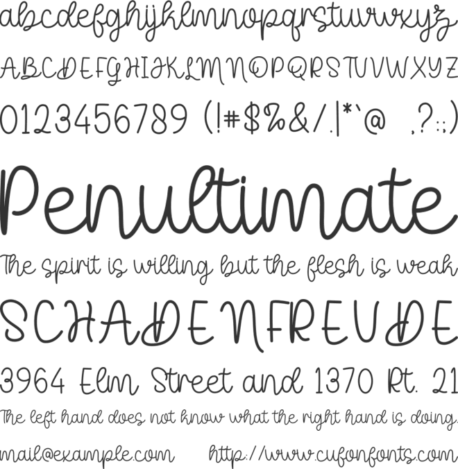 Wonderful Australia font preview