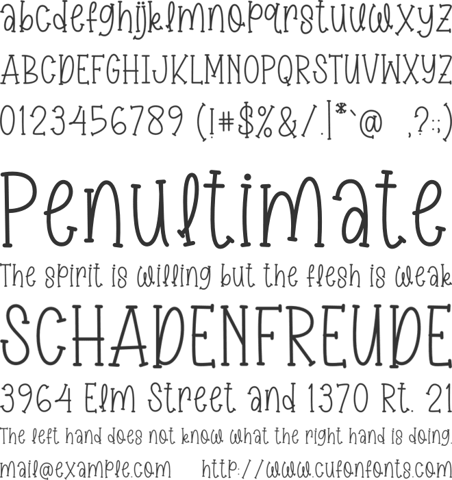 Playful Market font preview
