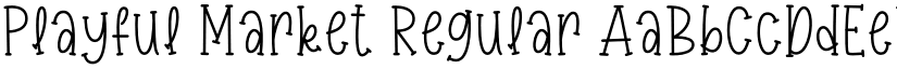 Playful Market Regular font