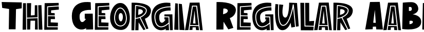 The Georgia Regular font